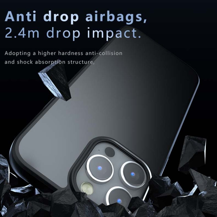 For iPhone 15 Armor PC Hybrid TPU Phone Case(Black) by buy2fix