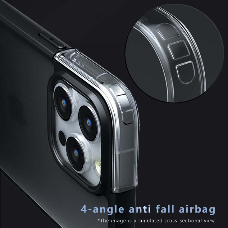 For iPhone 15 Armor PC Hybrid TPU Phone Case(Black) by buy2fix
