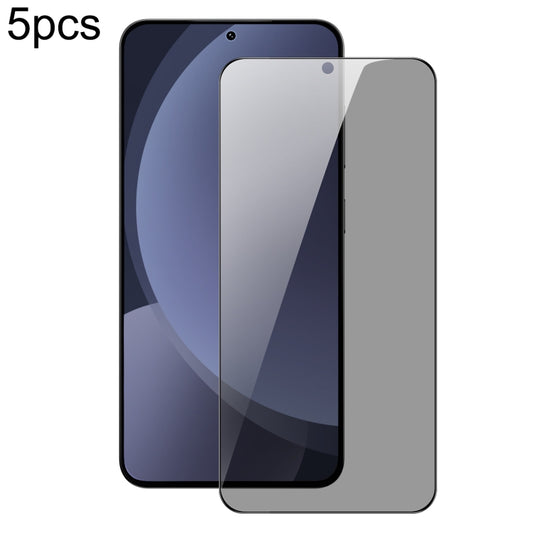 For Samsung Galaxy S25+ 5G 5pcs DUX DUCIS 0.33mm 9H High Aluminum Anti-spy HD Tempered Glass Film by DUX DUCIS