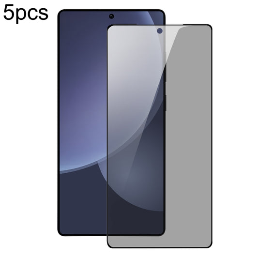 For Samsung Galaxy S25 Ultra 5G 5pcs DUX DUCIS 0.33mm 9H High Aluminum Anti-spy HD Tempered Glass Film by DUX DUCIS