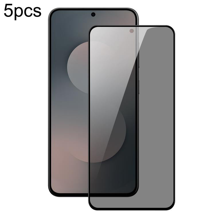 For Samsung Galaxy S25 FE 5G 5pcs DUX DUCIS 0.33mm 9H High Aluminum Anti-spy HD Tempered Glass Film - Galaxy S25 FE 5G Tempered Glass by DUX DUCIS | Online Shopping UK | buy2fix