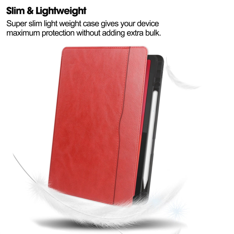 For Lenovo Tab M11/ Xiaoxin Pad 11 2024 Ultimate Pure Color Leather Smart Tablet Case(Red) - Lenovo by buy2fix | Online Shopping UK | buy2fix