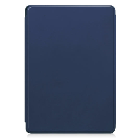 For Lenovo Tab M11/Xiaoxin Pad 11 2024 360 Rotation Transparent Smart Leather Case with Keyboard(Dark Blue) by buy2fix