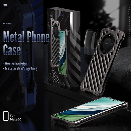 For Huawei Mate 60 R-JUST Breathable Armor Phone Case(Space Grey) by R-JUST