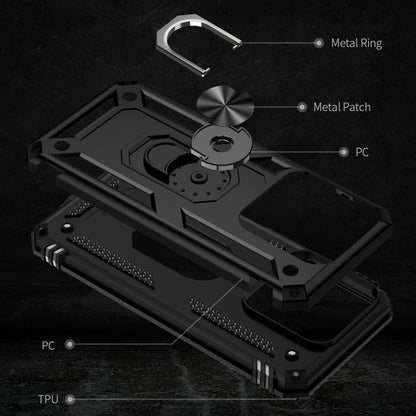 For Xiaomi 14 Pro Shockproof TPU + PC Phone Case with Holder(Black) - 14 Pro Cases by buy2fix | Online Shopping UK | buy2fix