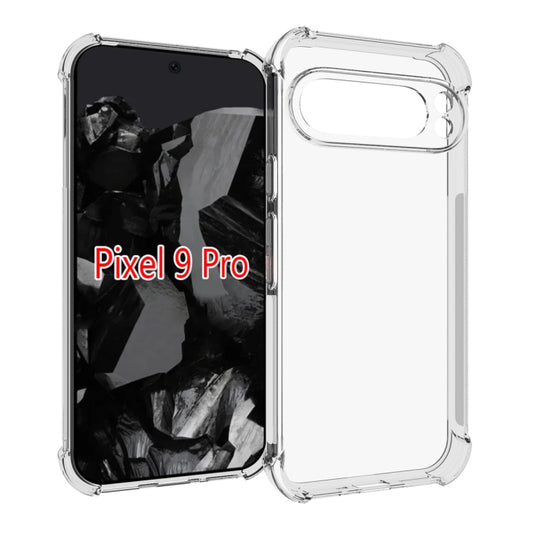 For Google Pixel 9 Pro XL Shockproof Non-slip Thickening TPU Phone Case(Transparent) by buy2fix