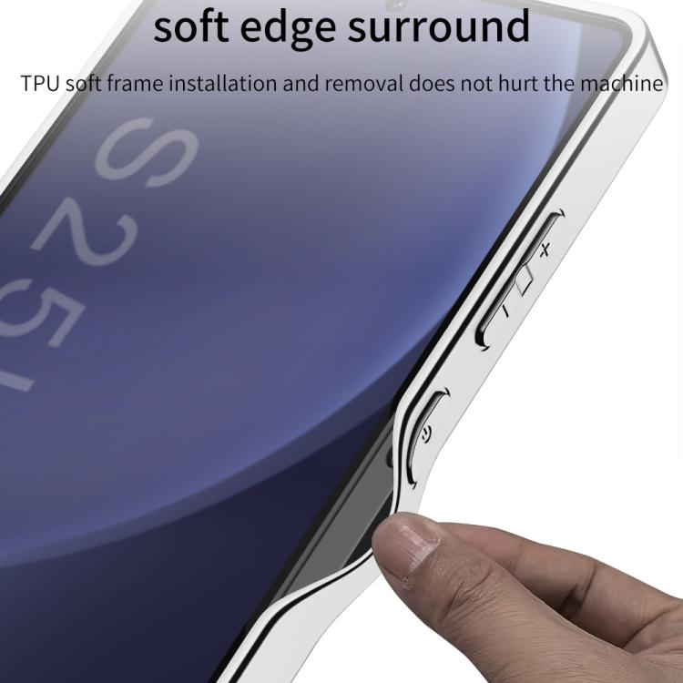 For Samsung Galaxy S25 Ultra 5G GKK Plating TPU + Leather Supercar Full Coverage Phone Case(Grey) - Galaxy S25 Ultra 5G Cases by GKK | Online Shopping UK | buy2fix