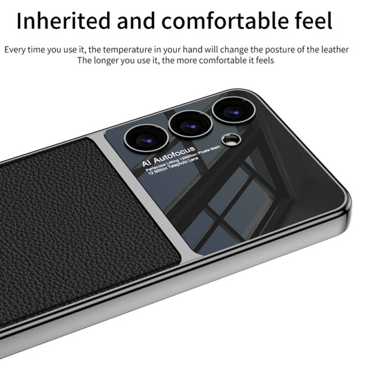 For Samsung Galaxy S24 5G GKK Plating TPU + Leather Full Coverage Phone Case(Green) by GKK