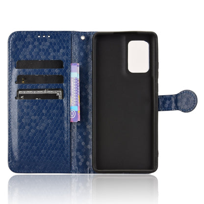 For Motorola Edge 5G 2024 Honeycomb Dot Texture Leather Phone Case(Blue) - Motorola Cases by buy2fix | Online Shopping UK | buy2fix