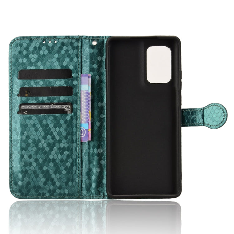 For Motorola Edge 5G 2024 Honeycomb Dot Texture Leather Phone Case(Green) - Motorola Cases by buy2fix | Online Shopping UK | buy2fix