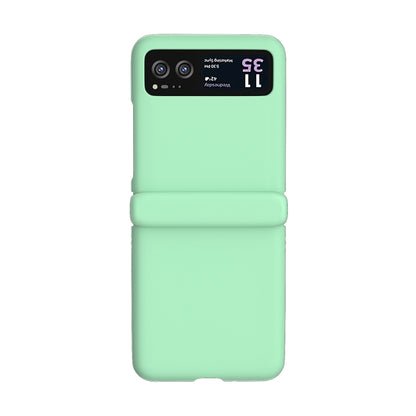 For Motorola Razr 40 3 in 1 Skin Feel PC Phone Case with Hinge(Mint Green) by buy2fix