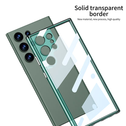 For Samsung Galaxy S24 Ultra 5G GKK Space Frame Transparent PC + TPU Phone Case(Transparent Green) - Galaxy S24 Ultra 5G Cases by GKK | Online Shopping UK | buy2fix