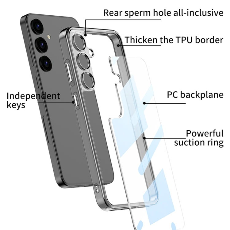 For Samsung Galaxy S24+ 5G GKK Space Frame Transparent PC + TPU Phone Case(Transparent) - Galaxy S24+ 5G Cases by GKK | Online Shopping UK | buy2fix