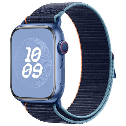 For Apple Watch Ultra 49mm Loop Nylon Watch Band(Dark Navy) by buy2fix