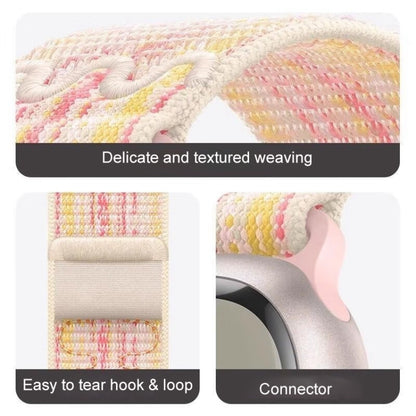 For Apple Watch Ultra 49mm Loop Nylon Watch Band(Colorful Starlight) by buy2fix