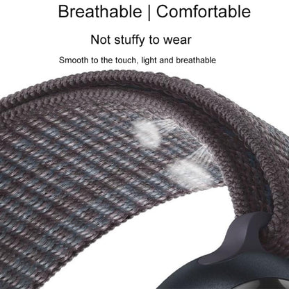 For Apple Watch Ultra 2 49mm Loop Nylon Watch Band(Black Blue) by buy2fix