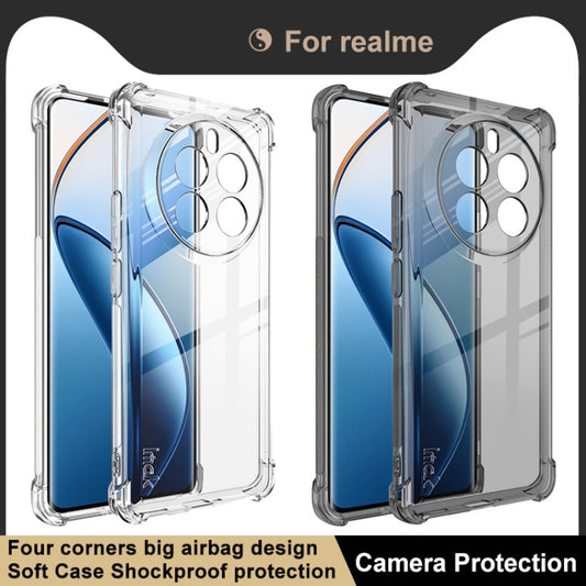 For Realme 12 Pro+ / 12 Pro imak Shockproof Airbag TPU Phone Case(Transparent Black) by imak
