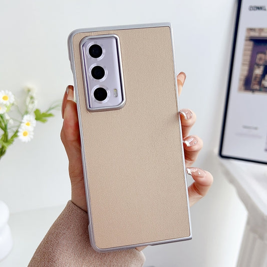 For Honor Magic Vs2 Morandi Pearlescent Paint Shockproof Phone Case(Gold) by buy2fix