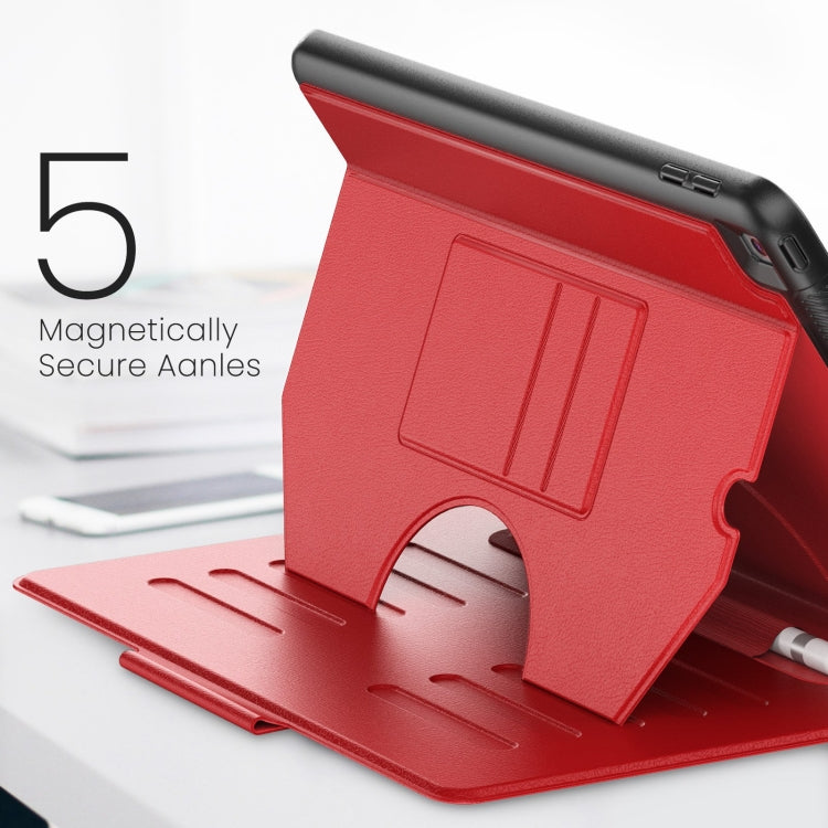 For iPad 10.2 2021 / 2020 / 10.5 Notebook Magnetic Leather Tablet Case(Red) - iPad 10.2 Cases by buy2fix | Online Shopping UK | buy2fix