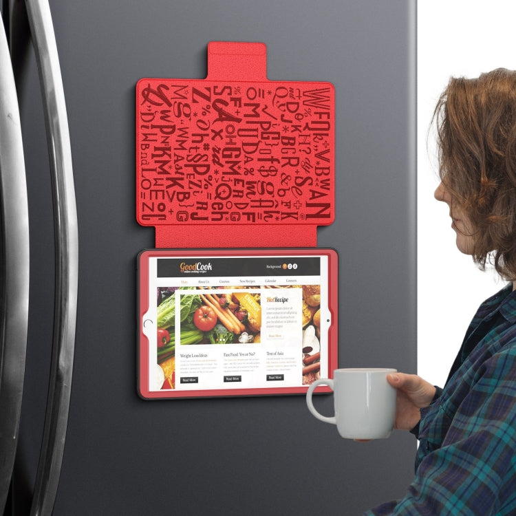 For iPad 10.2 2021 / 2020 / 10.5 Notebook Magnetic Leather Tablet Case(Red) - iPad 10.2 Cases by buy2fix | Online Shopping UK | buy2fix