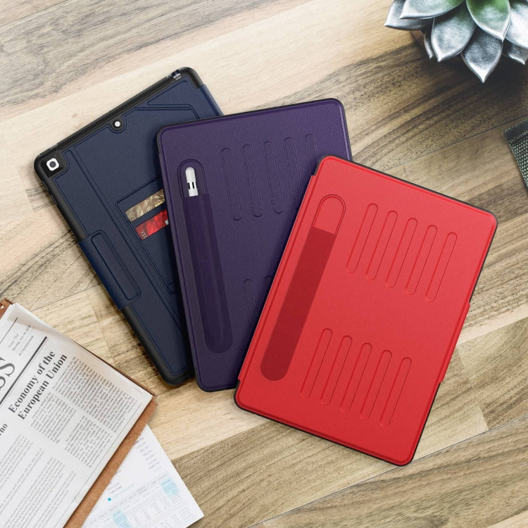 For iPad 10.2 2021 / 2020 / 10.5 Notebook Magnetic Leather Tablet Case(Red) - iPad 10.2 Cases by buy2fix | Online Shopping UK | buy2fix