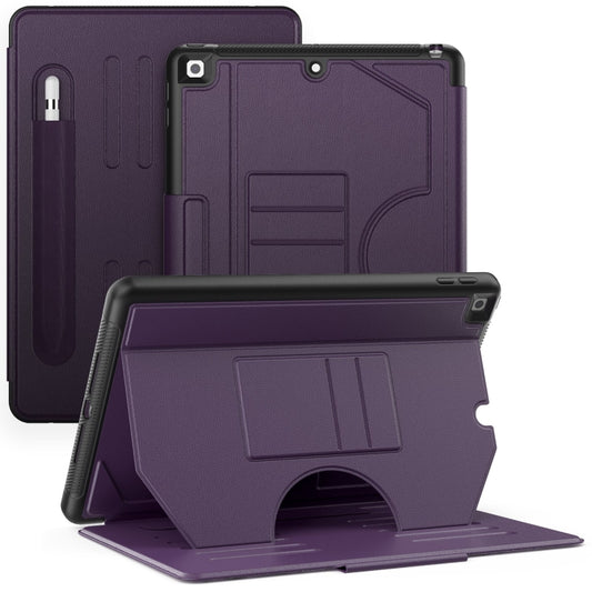 For iPad 10.2 2021 / 2020 / 10.5 Notebook Magnetic Leather Tablet Case(Purple) - iPad 10.2 Cases by buy2fix | Online Shopping UK | buy2fix