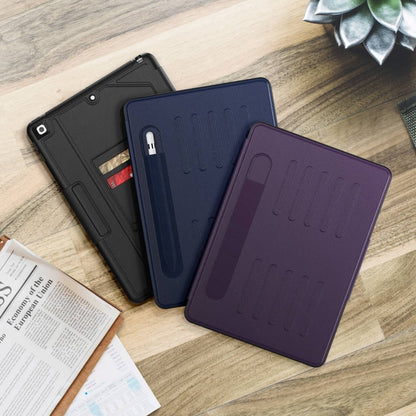 For iPad 10.2 2021 / 2020 / 10.5 Notebook Magnetic Leather Tablet Case(Purple) - iPad 10.2 Cases by buy2fix | Online Shopping UK | buy2fix