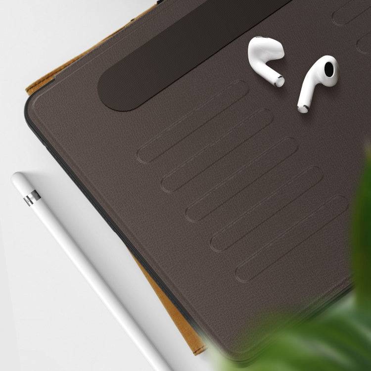 For iPad 10.2 2021 / 2020 / 10.5 Notebook Magnetic Leather Tablet Case(Brown) - iPad 10.2 Cases by buy2fix | Online Shopping UK | buy2fix