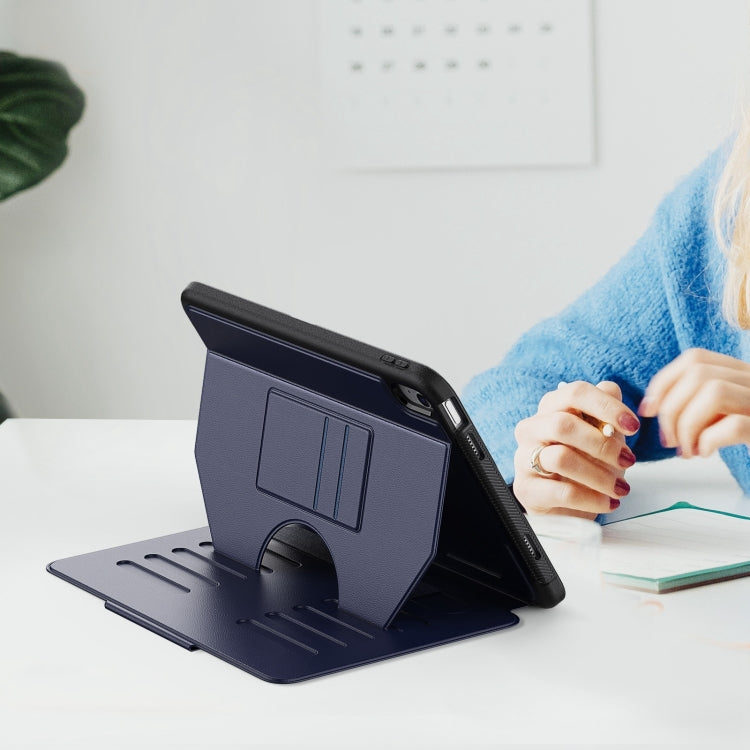 For iPad 2025 / 2022 Notebook Magnetic Leather Tablet Case(Navy Blue) - iPad 2025 / 2022 Cases by buy2fix | Online Shopping UK | buy2fix