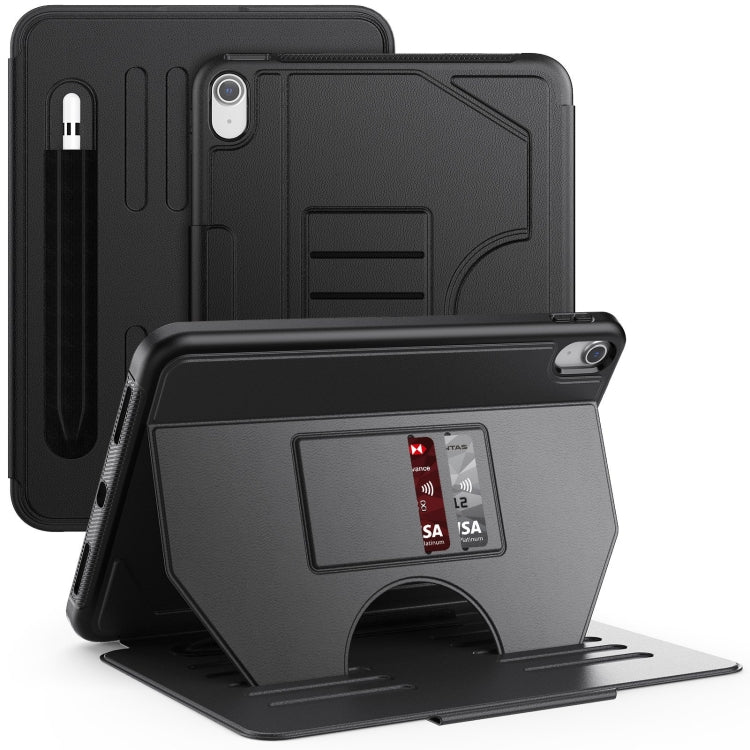 For iPad 2025 / 2022 Notebook Magnetic Leather Tablet Case(Black) - iPad 2025 / 2022 Cases by buy2fix | Online Shopping UK | buy2fix