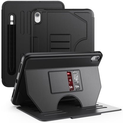 For iPad 2025 / 2022 Notebook Magnetic Leather Tablet Case(Black) - iPad 2025 / 2022 Cases by buy2fix | Online Shopping UK | buy2fix