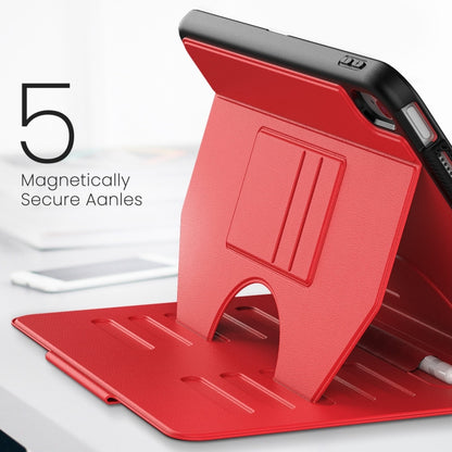 For iPad 2025 / 2022 Notebook Magnetic Leather Tablet Case(Red) - iPad 2025 / 2022 Cases by buy2fix | Online Shopping UK | buy2fix