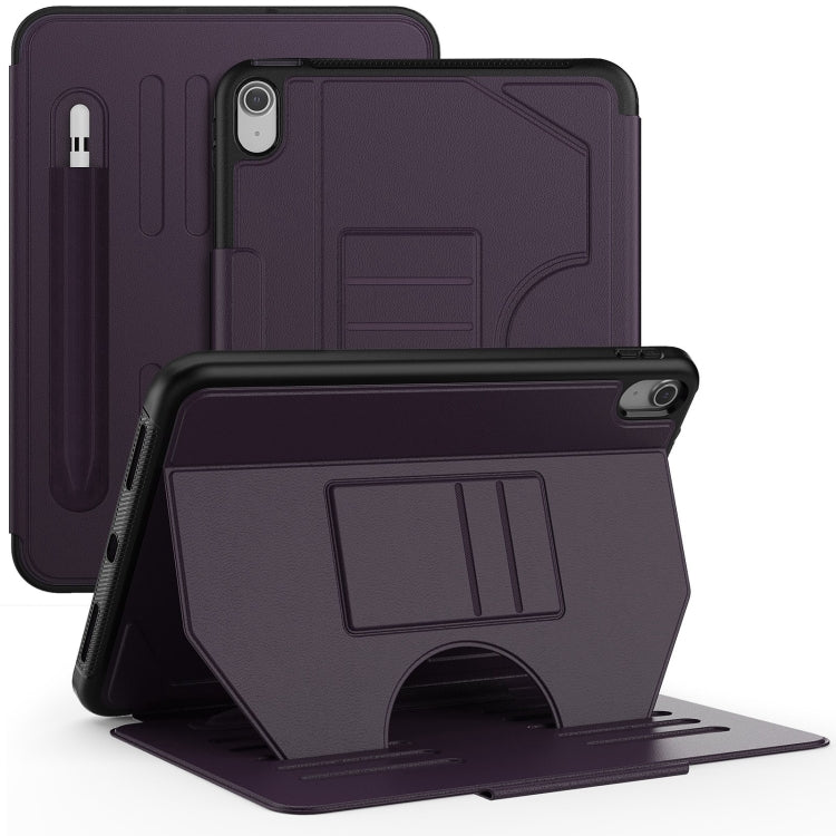 For iPad 2025 / 2022 Notebook Magnetic Leather Tablet Case(Purple) - iPad 2025 / 2022 Cases by buy2fix | Online Shopping UK | buy2fix