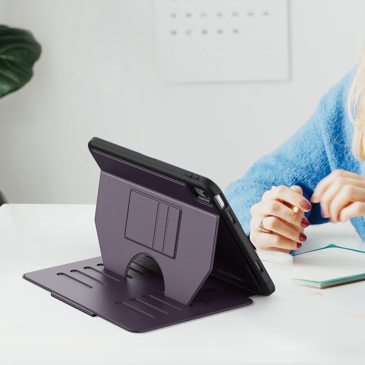 For iPad 2025 / 2022 Notebook Magnetic Leather Tablet Case(Purple) - iPad 2025 / 2022 Cases by buy2fix | Online Shopping UK | buy2fix