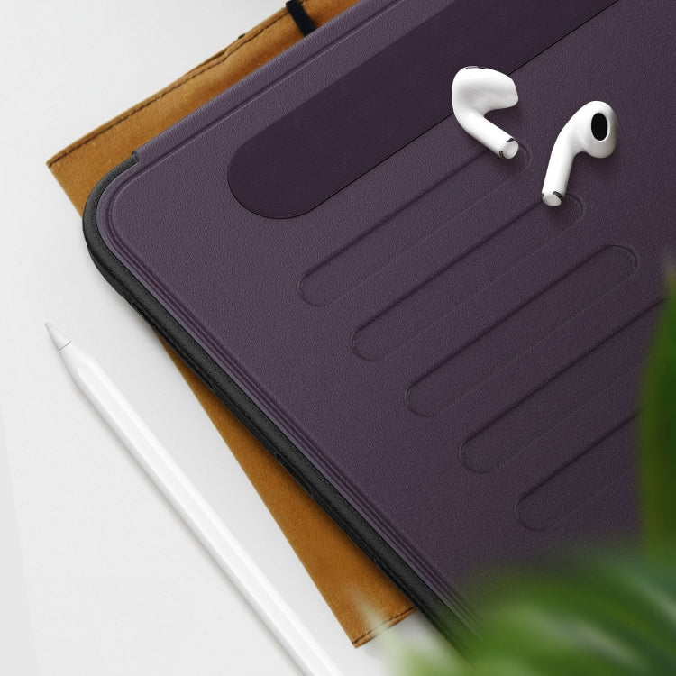 For iPad 2025 / 2022 Notebook Magnetic Leather Tablet Case(Purple) - iPad 2025 / 2022 Cases by buy2fix | Online Shopping UK | buy2fix