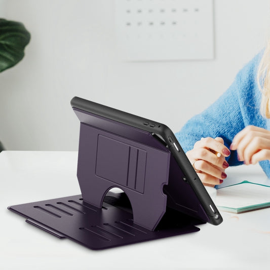 For iPad 9.7 2018 / 2017 / Air Notebook Magnetic Leather Tablet Case(Purple) - More iPad Cases by buy2fix | Online Shopping UK | buy2fix
