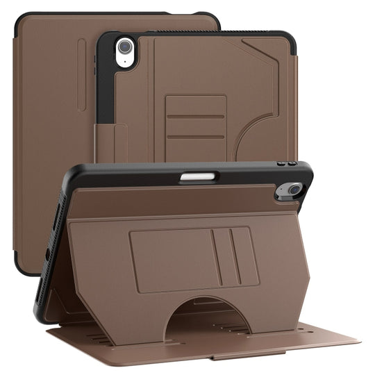 For iPad Air 11 2026 / 2025 / 2024 Notebook Magnetic Leather Tablet Case(Brown)