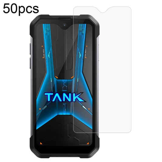 For Unihertz 8849 Tank Mini 1 50pcs 0.26mm 9H 2.5D Tempered Glass Film by buy2fix