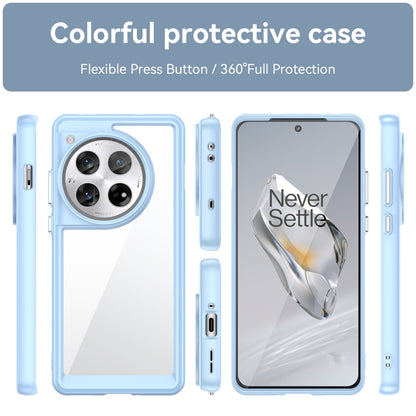 For OnePlus 12 Colorful Series Acrylic Hybrid TPU Phone Case(Blue) - OnePlus Cases by buy2fix | Online Shopping UK | buy2fix