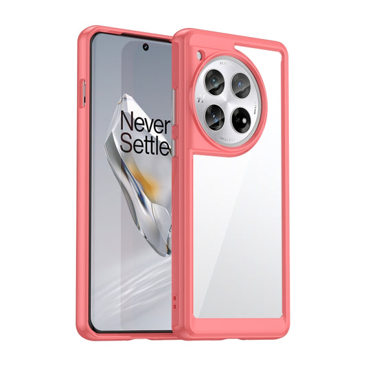 For OnePlus 12 Colorful Series Acrylic Hybrid TPU Phone Case(Red) by buy2fix