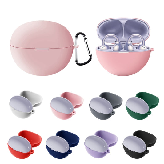 For Huawei FreeClip Earphone Liquid Silicone Protective Case(Midnight Blue) by buy2fix