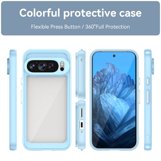 For Google Pixel 9 Colorful Series Acrylic Hybrid TPU Phone Case(Blue) by buy2fix
