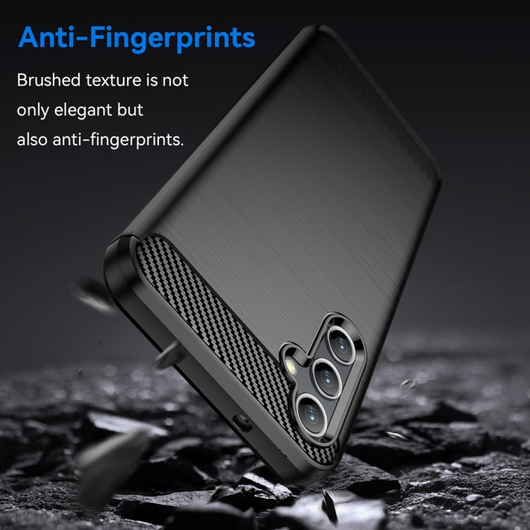 For Samsung Galaxy Jump 3 Carbon Fiber Brushed Texture TPU Phone Case(Black) by buy2fix
