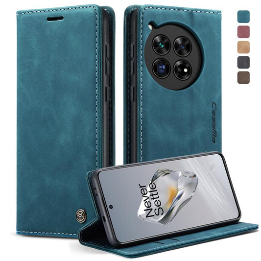 For OnePlus 12 CaseMe 013 Multifunctional Horizontal Flip Leather Phone Case(Blue) by CaseMe