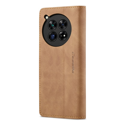 For OnePlus 12 CaseMe 013 Multifunctional Horizontal Flip Leather Phone Case(Brown) by CaseMe