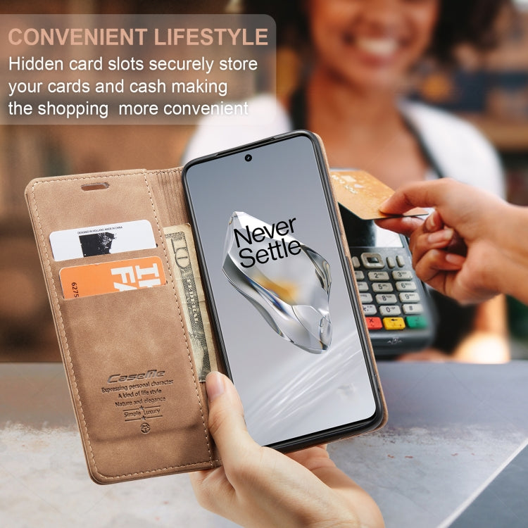 For OnePlus 12 CaseMe 013 Multifunctional Horizontal Flip Leather Phone Case(Brown) by CaseMe
