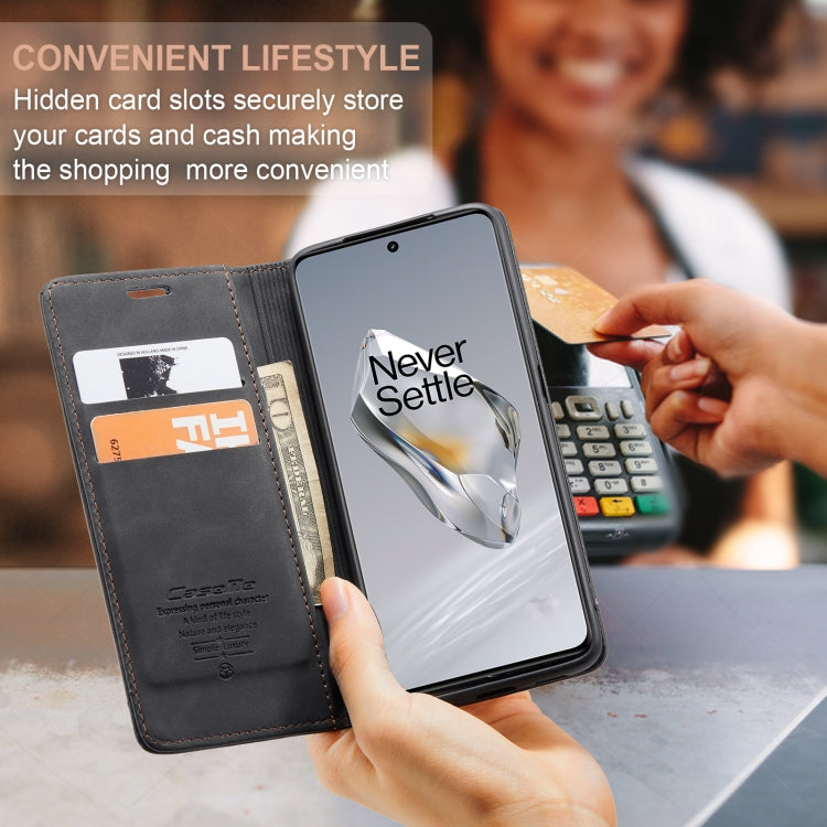 For OnePlus 12 CaseMe 013 Multifunctional Horizontal Flip Leather Phone Case(Black) by CaseMe