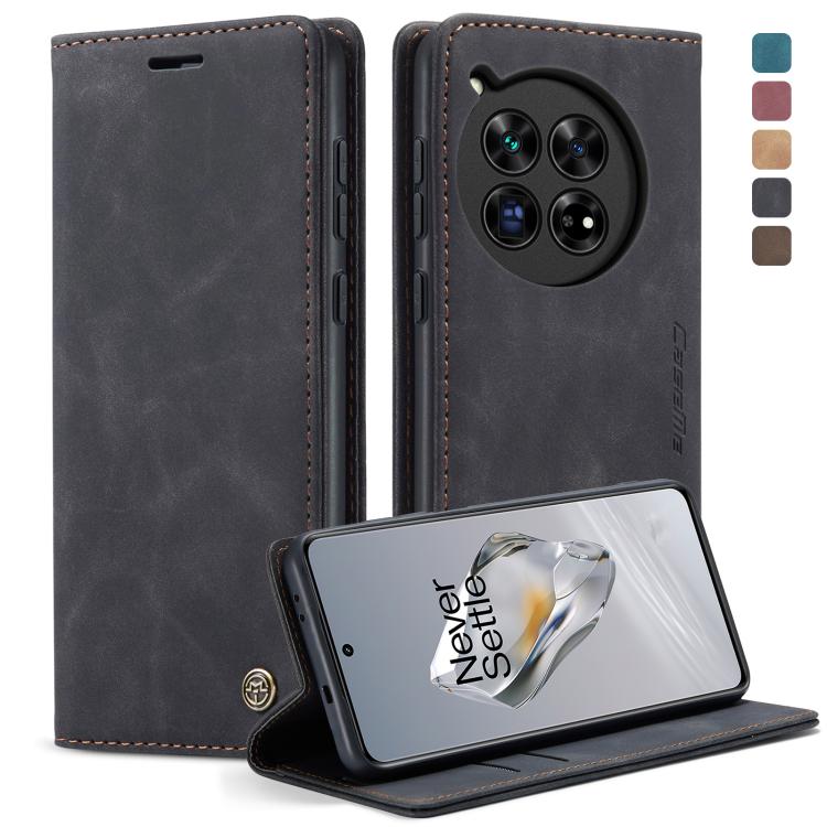 For OnePlus 12 CaseMe 013 Multifunctional Horizontal Flip Leather Phone Case(Black) by CaseMe