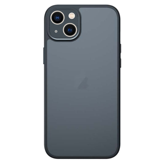 For iPhone 14 Plus Armor Precise Hole PC Hybrid TPU Phone Case(Black) by buy2fix