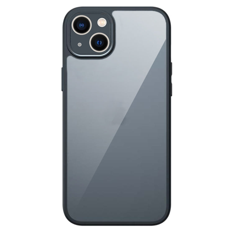 For iPhone 14 Armor Precise Hole PC Hybrid TPU Phone Case(Transparent) by buy2fix